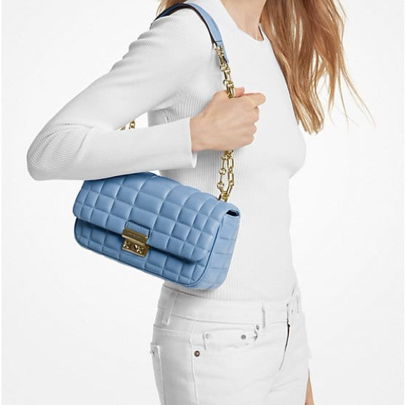 Michael Kors Tribeca Large Quilted Leather Shoulder Bag - Picture 9 of 9